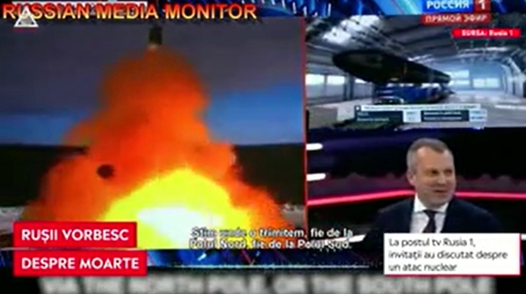 Rușii analizează la TV scenarii apocaliptice și se amuză: „O nucleară pe New York distruge tot”