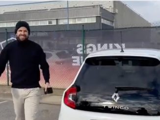 Pique a ripostat la piesa fostei și s-a dus la muncă într-un Twingo