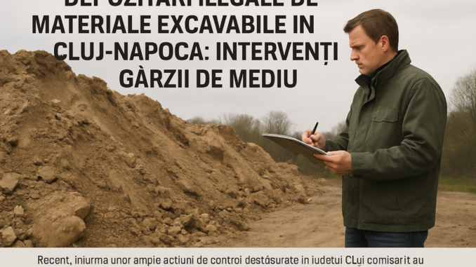 Depozitări Ilegale de Materiale Excavabile în Cluj-Napoca: Intervenția Gărzii de Mediu