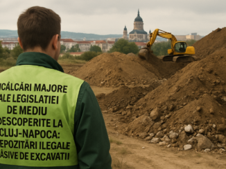 Încălcări majore ale legislației de mediu descoperite la Cluj-Napoca: Depozitări ilegale masive de excavații