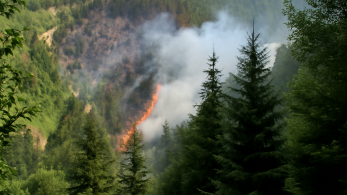 Flăcări Necruțătoare la Mărișel: Pompierii se Confruntă cu Un Incendiu Încăpățânat
