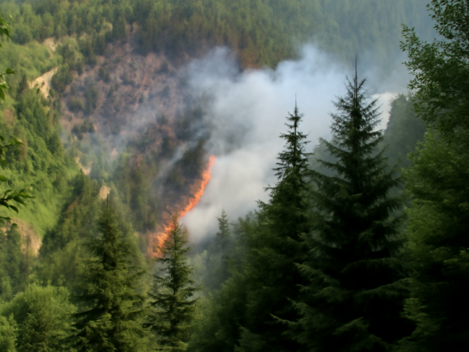 Flăcări Necruțătoare la Mărișel: Pompierii se Confruntă cu Un Incendiu Încăpățânat