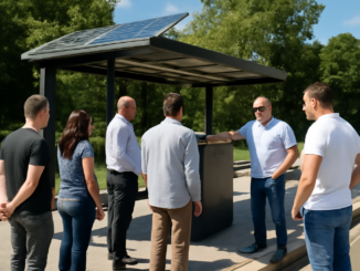 Stații inteligente alimentate solar: Gilău îmbunătățește transportul public local