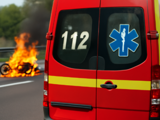 Tragedie în Cluj: Motocicletă în flăcări după coliziunea cu un TIR. Trafic blocat complet pe DN1-E60