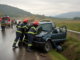 Un bărbat transportat la spital după un accident pe un drum din Cluj